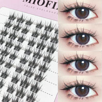 1/box 120 bundles Mink False Eyelash Natural Fishtail Lash 3D Russian Individual Eyelash Extension Cluster Makeup Tool Wholesale