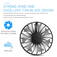 USB Rechargeable Mini Sports 3-Speed Adjustable Neck Dual Fan Home OfficeOutdoor Travel Portable Hanging Neck Fan