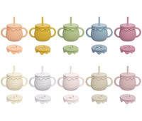 Baby Feeding Cups Portable Drinkware Sippy Cup Solid Food Container Snack Cup Toddlers Learning Cups Newborn supplies