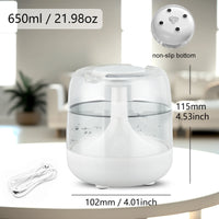 Mini humidifier colorful lamp small household spray aromatherapy machine, usb air humidifier for bedroom