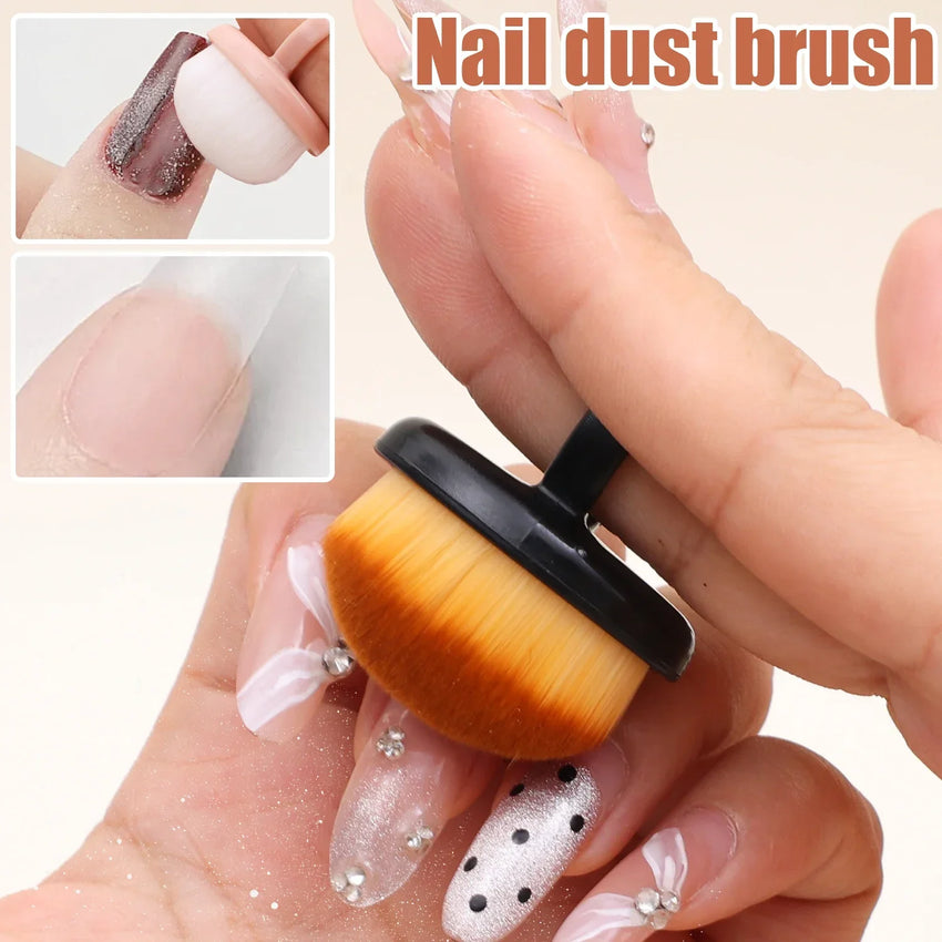 Professional Nail Dust Brush Nails Art Brush Remove Gel Polish Powder Cleaning Tool Beauty Makeup Brushes Manicure Accessories