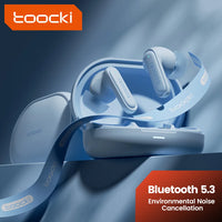 Toocki Bluetooth Earphones BT 5.3 Flip In-Ear Headphones True Wireless Hi-Fi Headsets 400mAh Long Standby Phone Sports Earbuds