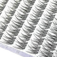 1/box 120 bundles Mink False Eyelash Natural Fishtail Lash 3D Russian Individual Eyelash Extension Cluster Makeup Tool Wholesale