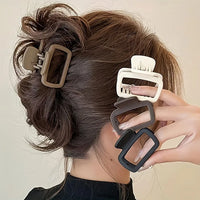 Women's Square Lightweight Hair Claw Clip Fashionable Elegant Hair Accessory Clip Suitable Hair Styling Makeup