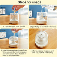 Mini humidifier colorful lamp small household spray aromatherapy machine, usb air humidifier for bedroom