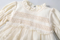 Spring Summer Solid Princess Baby Girl Tutu Skirt Style Bodysuit Toddler Infant Waffle One Piece Lace Party Outfit Play Suit