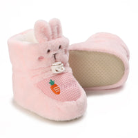 Winter New Cute Cartoon Baby Booties Boy Girl Boots Cotton Soft-Sole Non-Slip Warm Toddler First Walkers Infant Crib Shoes