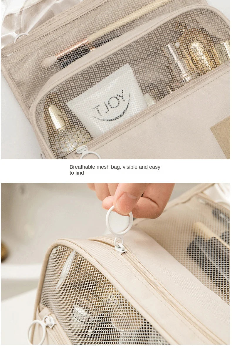 Makeup Bag Travel Cosmetic Bags Toiletries Organizer Waterproof Storage Neceser Bathroom Hook Wash Pouch High Quality Women