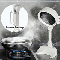 Desktop Cooker Hood Tabletop Range Hood 8W 3 Speed Strong Suction Low Noise Multifunction Foldable Portable Kitchen Exhaust Fan