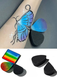 5pcs Body Art Face Painting Water droplets Semicircle Circular Facial Graffiti Halloween Makeup Sponge