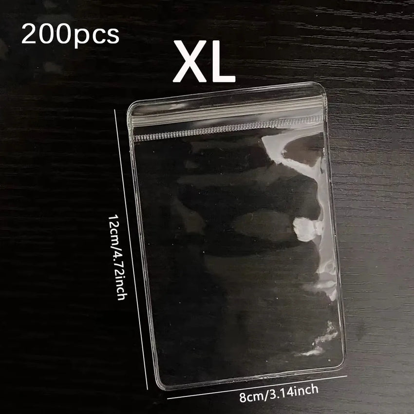 50/100/200pcs-Clear Earring Bags Waterproof Bags Thickened Reusable Storage Pouch for Jewelry Rings Necklace Bracelet