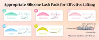 Permania 5 Pair Eyelash Extension Pads Silicone Protection Eyelashes Pad Reusable Lifting Curler Shield Patch Lashes Makeup Tool