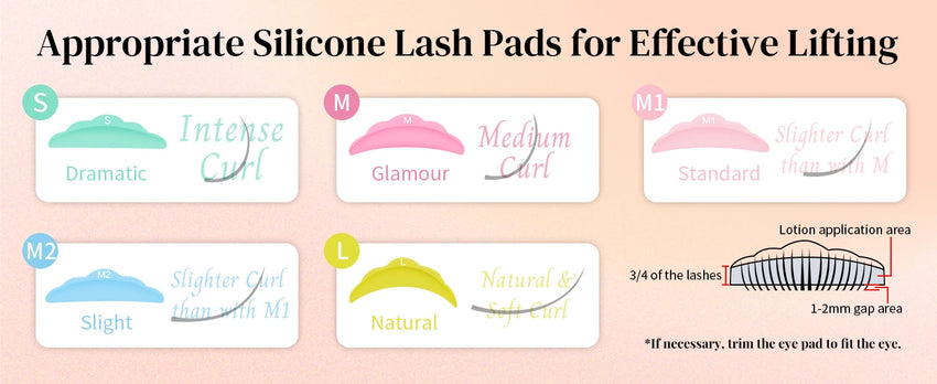 Permania 5 Pair Eyelash Extension Pads Silicone Protection Eyelashes Pad Reusable Lifting Curler Shield Patch Lashes Makeup Tool