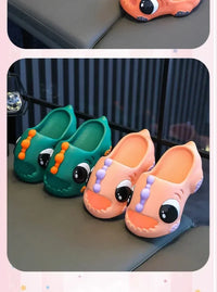 /Summer Aged 2-12 Children Slippers Cute Cartoon Dinosaur Beach Sandal For Kids Boys Girls Flip Flops Non-Slip Indoor Home Shoes