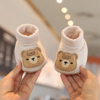 Winter New Cute Cartoon Baby Booties Boy Girl Boots Cotton Soft-Sole Non-Slip Warm Toddler First Walkers Infant Crib Shoes