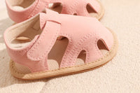 Breathable Summer Newborn Baby Girls Sandals Shoes Toddlers Simple Style Solid Color Soft Sole Shoes Outdoor Indoor Prewalker