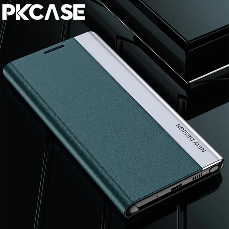 PKCASE Magnetic Flip Leather Phone Case For Honor 400 300 Pro 200 Lite X70 X9A X9B X9C X9D X8B X7B Cover For Magic 7 6 Lite