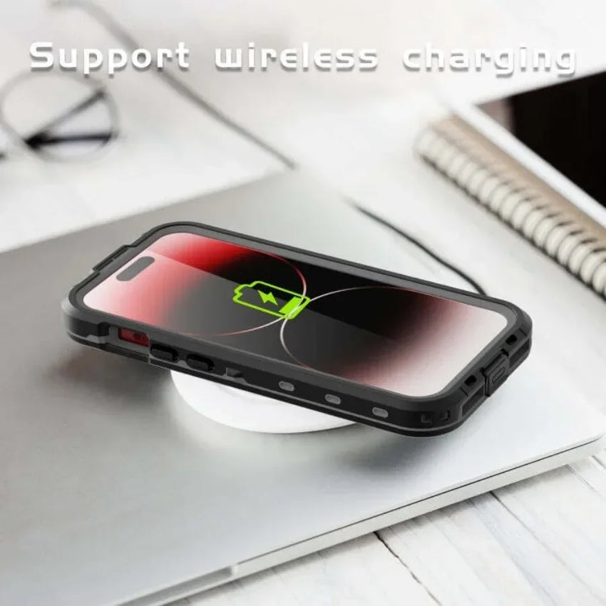 For iPhone 17 16e 15 14 13 Pro Max IP68 Waterproof MagSafe Magnetic Phone Case Diving Swim Cover 360 Shockproof Dustproof Shell