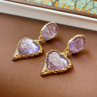 Vintage Red Resin Women's Earrings Stud Earrings Luxury large Geometric Oval earrings Party Wedding Ear Jewelry Wholesale