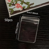 50/100/200pcs-Clear Earring Bags Waterproof Bags Thickened Reusable Storage Pouch for Jewelry Rings Necklace Bracelet