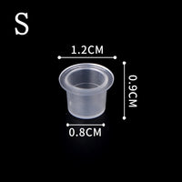 100Pcs POSEIDON Tattoo Ink Cups High Quality Plastic Disposable Pigment Clear Permanent Makeup Tattoo Accessory Tattoo Ink Cups