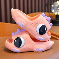 /Summer Aged 2-12 Children Slippers Cute Cartoon Dinosaur Beach Sandal For Kids Boys Girls Flip Flops Non-Slip Indoor Home Shoes