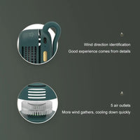 Portable Silent Mini Bladeless Electric Fan,Small fan Clip on Shirt Waist Mini Bladeless Fan Adjustable 3-Speed For Outdoor