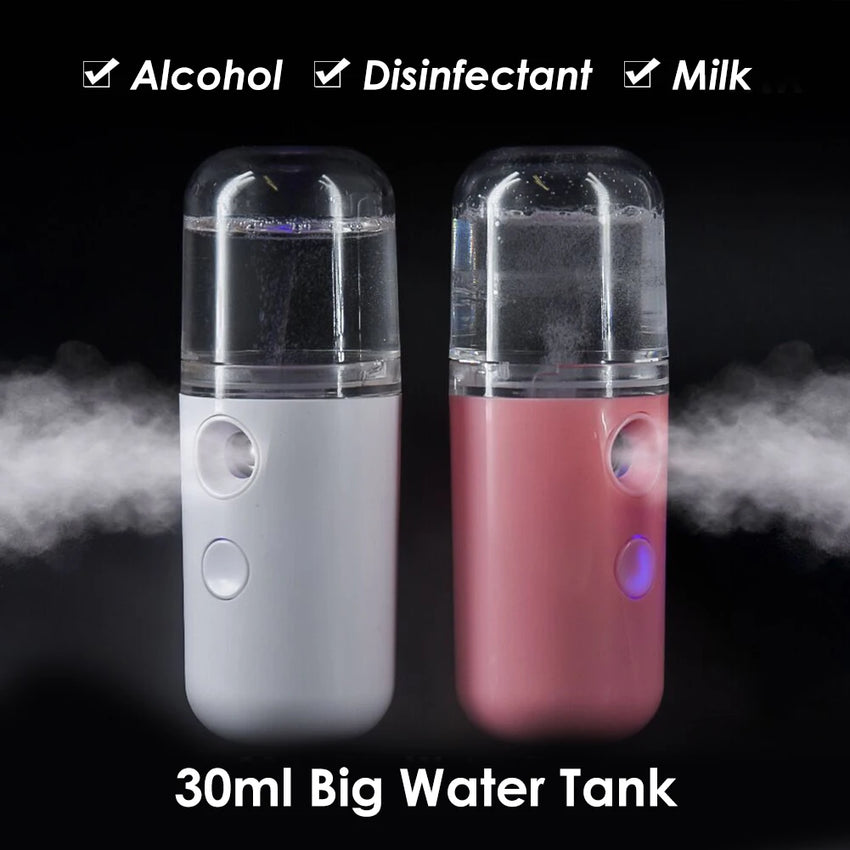 Car Air Humidifier Mini Nano Facial Sprayer USB Nebulizer Purifier Aromatherapy Essential Oil Diffuser Face Water Replenishment