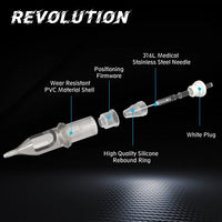 20pcs Mixed EZ Revolution Cartridge Tattoo Needles Disposable Needles RL RS RM Magnum  for Tattoo Machine Pen Permanent Makeup