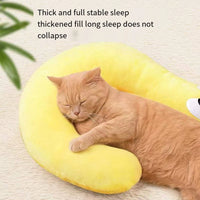 1 Pc Pet Little Pillow U-Shaped Neck Protector Deep Sleep for Puppy Kitten Pillow Dog Cat Headrest Sleeping Pillow Pet Supplies