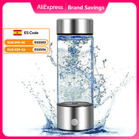 Rich Hydrogen Water Cup Portable Hydrogen Water H2 Generator Alkaline Maker Ionizer Bottle Super Antioxidan Titanium Filter