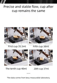 CAFOVO E130 E61 Dual Boiler Commercial Espresso Machine with Flow Control PID Espresso Maker OPV Adjustable Extraction Pressure