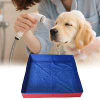 Dog Kiddie Pool PVC Folding Swimming Pool small pet bathtub noninflatable dog paddling pool Pet Supplies For Puppy Cats