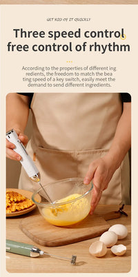 TINSOL 2025 New Wireless Mini Handheld Milk Frother Type-C Rechargeable Coffee Frother Portable Kitchen Cooking Tool Foam Mixer