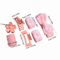 Wash Face Headbands For Women Coral Fleece Hair Bands Cuff Waterproof Bands Absorbent Wristbands Head Band Hair Accessories Set