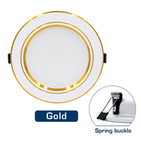 LED Downlight 12V 24V 110V 220V Spot Three Colors 5W 9W 12W 15W 18W Recessed in Led Ceiling Downlight Light Cold Warm White Lamp