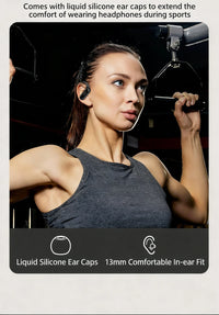 DACOM L19 Wireless Headphones Bluetooth 5.3 Earphones True with Mic Button Control Noise Reduction Earhooks Waterproof Headset