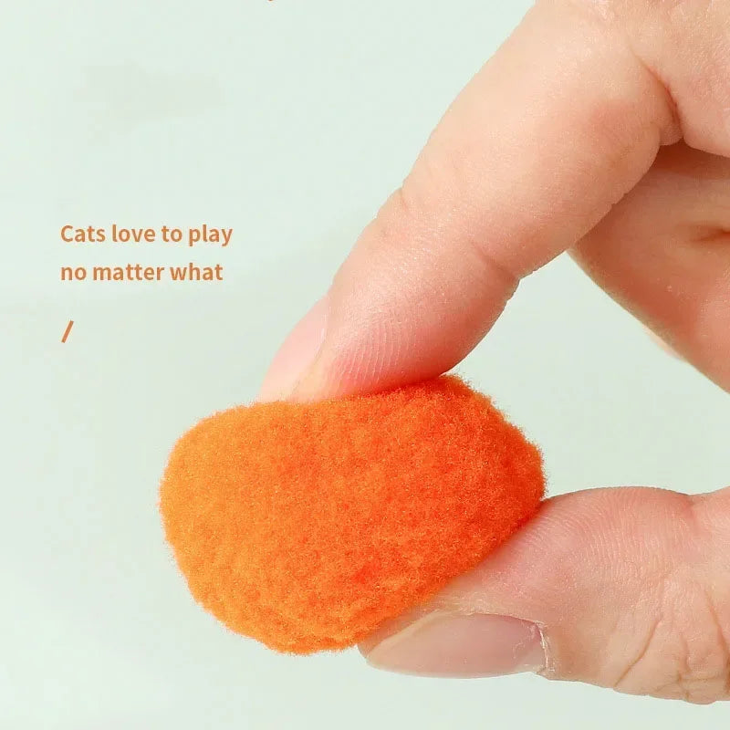 1 Set Cat Toy Interactive Pet Training Play Plush Toy  Funny Kitten Puppy Shooting Balls Games Pet Supplies Cat Accessories