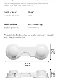 10Pcs Baby Safety Lock - Cabinets, Rooms & Drawers Anti-trap Protection Lock Multifunctional Baby Safety Lock Baby Safety Lock