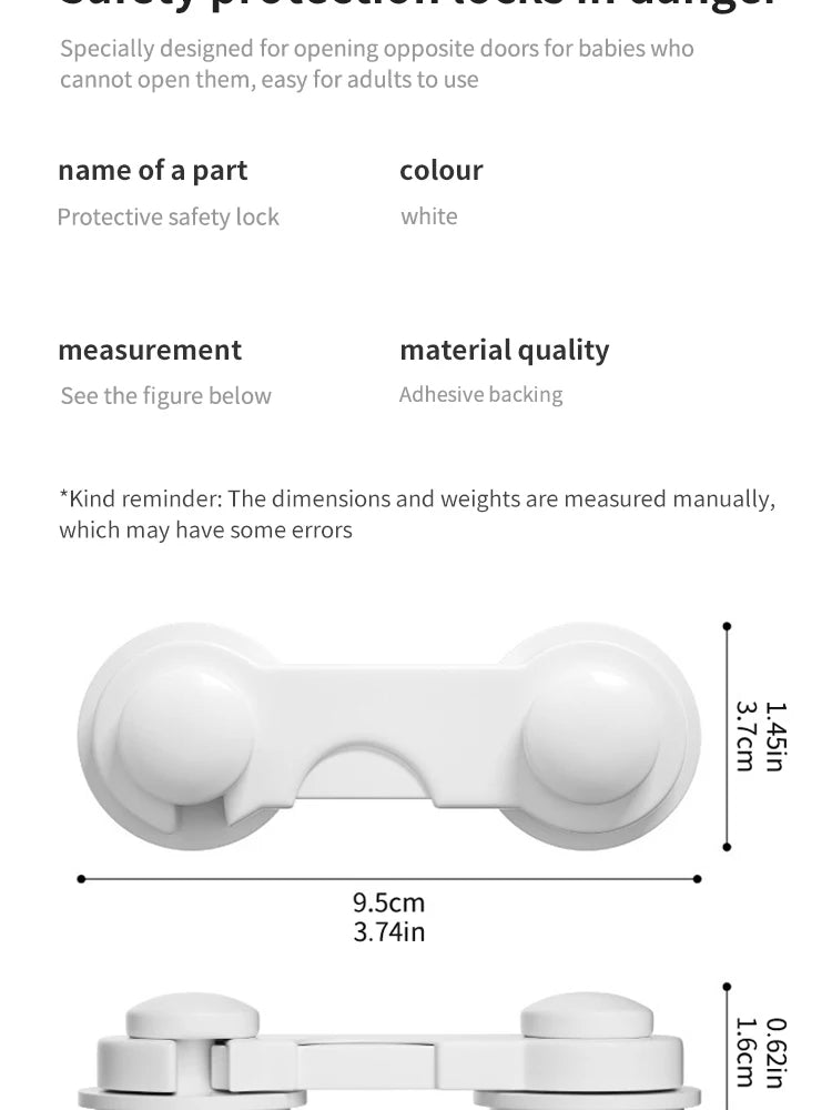 10Pcs Baby Safety Lock - Cabinets, Rooms & Drawers Anti-trap Protection Lock Multifunctional Baby Safety Lock Baby Safety Lock