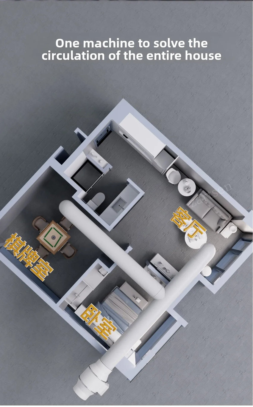 Exhaust Fan Home Mute Inline Duct Fan Bathroom Exhaust Fan Ventilation Equipment Kitchen Bathroom Wall Mounted Air Purifying Ve