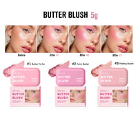 Professional Makeup Powder Blush 12HR Wear Vegan Formula Blusher Makeup Blush in Bar Cosmetics Palette Powder Pink Cream Face