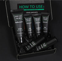 Men's Skin Care Kit - 3 in 1 Set with Face Wash, Moisturizing Cream & Eye Cream, Daily Anti-Aging & Oil Control Facial Treatment
