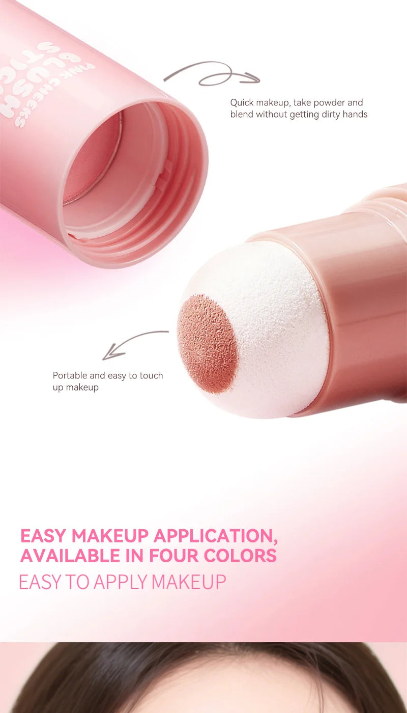 Life Girls Pink Two-Ball Sponge Applicator, Korean-Made, Applies Makeup Instantly, Low-Pigment Sponge Ball Applicator, Korean-Made, Modifies the Face to Create a Fairer Look, Thin and Delicate Sponge Ball Applicator Enhances