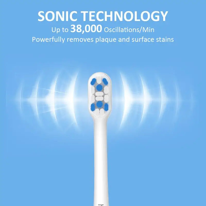 H2ofloss Sonic Electric Toothbrush For Adults 2000mAh Large Battery Ultrasonic Rechargeable 5 Modes IPX7 Waterproof Oral Clean