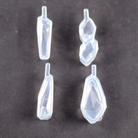 1/6/10pcs DIY Keychain Pendant Silicone Mold Set Crystal Epoxy Resin Mold Round Rectangle Pendants Jewelry Making Casting Mould