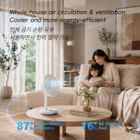 New Portable Smart Oscillating Desk Fan 4000mAh 5 Gear Speed Silent Desktop Rechargeable Fan Angle Adjustable for Home Office