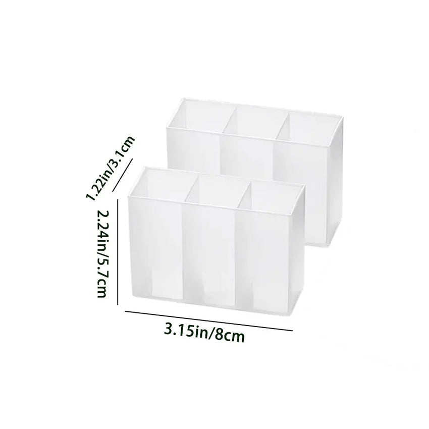 lipstick storage box, makeup brush storage,  wall mounted transparent ,three compartment classified lipstick rack, lipstick box