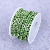 Crystal 10 Yard Rhinestones Trim Stone Cup Chain Gold Diamond Strass Decorative Applique Crystal Trimmings For Dresses