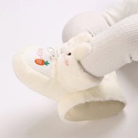 Winter New Cute Cartoon Baby Booties Boy Girl Boots Cotton Soft-Sole Non-Slip Warm Toddler First Walkers Infant Crib Shoes